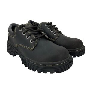 Vintage Skechers Shoes Womens Size 8.5 Leather Oxford Platform Chunky Jammer Y2K